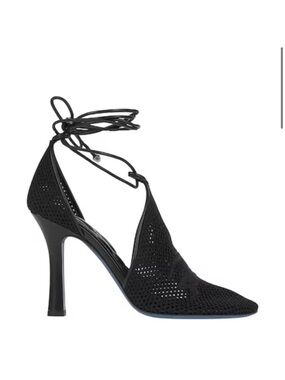 Burberry Ankle Wrap Mesh Knit Pump
